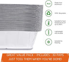 30-Pack Drip Pans Liners for Blackstone Griddle Accessories, Aluminum Foil Pan - Image 3