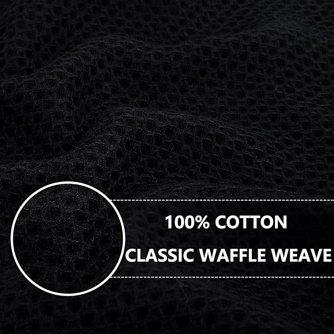 Homaxy 100% Cotton Waffle Weave Kitchen Dish Towels, Ultra Soft Absorbent Quick - Image 2