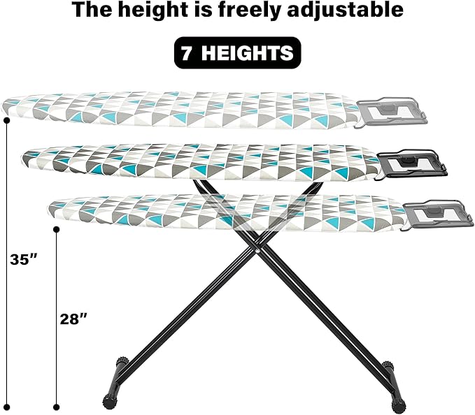 Ironing Board 13x43 Extra Thick Heavy Duty Padded Cover，Full Size Ironing Board - Image 6
