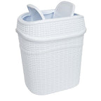 Bath Bliss Sailor Knot Swing Top Waste Bin | Dimensions: 11.22" x 8.27" x 12.6" - Image 4