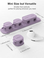 6 Pack Magnetic Cable Clips, Laitver Cord Organizer Holder Strong Adhesive Desk - Image 8
