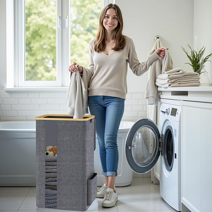 Laundry Basket Clothes Hamper - Image 5