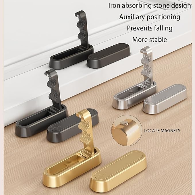 2PCS Folding Coat Hooks, Heavy Duty Wall Hooks Made of Zinc Alloy, Foldable - Image 4