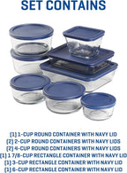 Anchor Hocking 16 Piece Glass Storage Containers - Image 6