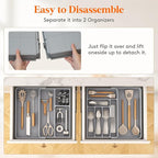 Lifewit Utensil Organizer for Kitchen Drawer, Expandable Cooking Silverware Tray - Image 5