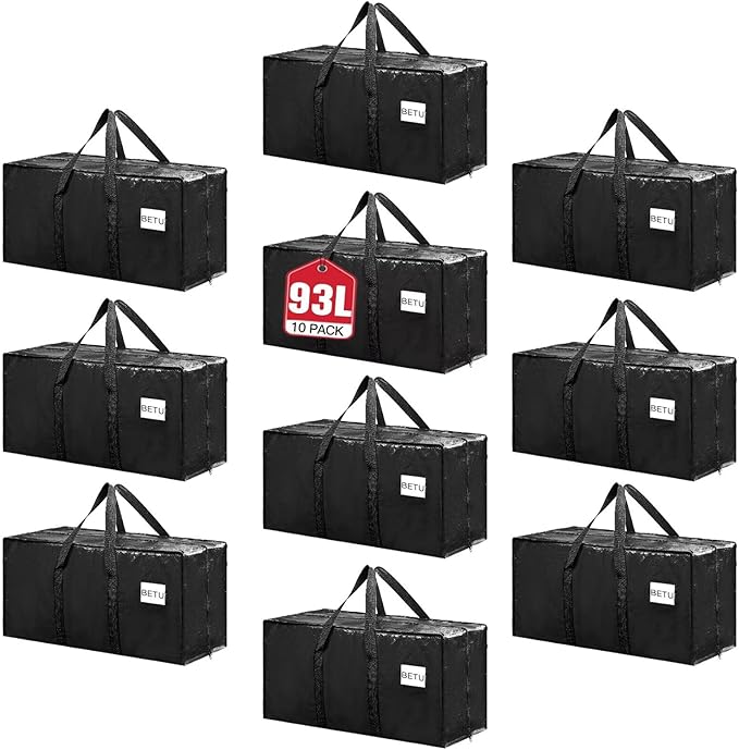BETU Extra Large Moving Bags Heavy Duty Storage Bags by BETU