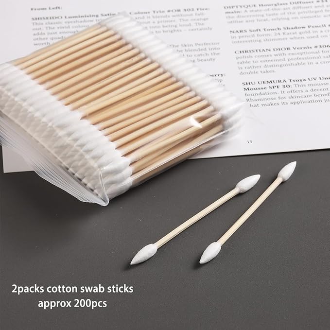 200PCS Pointed Tip Cotton Swabs, Precision Tip Cotton Swabs - Image 2