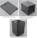 Kekow 1-Pack 42 L Plastic Collapsible Laundry Basket - Image 3