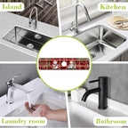 Chrismas Sink Faucet Absorbing Mat Christmas Sink Splash Guard Drying Mat - Image 7