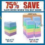Microfiber Towels Bulk-300 Pack, Cleaning Cloths, Microfiber Towels - Image 2