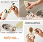 4 in 1 Cup Lid Cleaning Brush, 3 in 1 Bottle Brush, Cup Crevice Cleaning Tools - Image 2