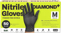 SUPER+ HEAVY DUTY Nitrile Gloves 8 Mil Diamond Texture Disposable Chemical by Super