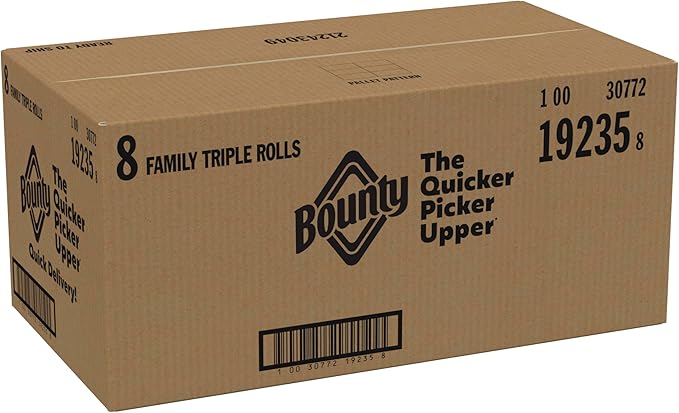 Bounty Quick-Size Paper Towels, 8 Family Triple Rolls = 27 Regular Rolls - Image 13
