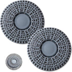 Shower Drain Hair Catcher, 2 Pack Premium Silicone Drain Protector & Shower by Tesdluy