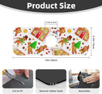 Christmas House Gingerbread Man Furits Kitchen Sink Splash Guard Faucet Mat 1 - Image 2