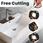 Faucet Draining Mat For Kitchen Sink, Mushrooms Ferns Wildflowers Diatom Mud - Image 2