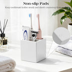 Luxspire Toothbrush Holder, 3 Slots Fast Drying Tooth Brush Holder - Image 4