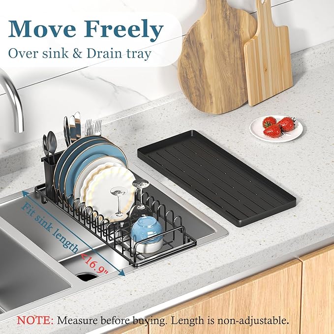 Compact Small Dish Rack Sink Drying Rack - Image 4