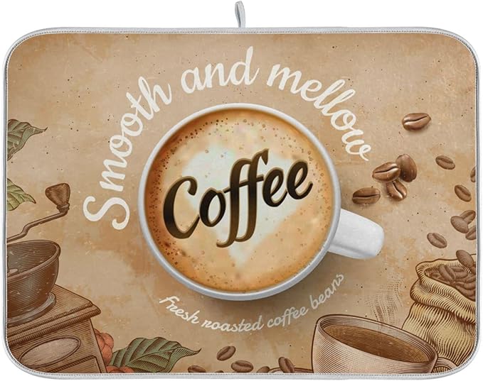 Super Absorbent Dish Drying Mat, Microfiber Fast-Drying Dish Mat, Kitchen Dish by senya
