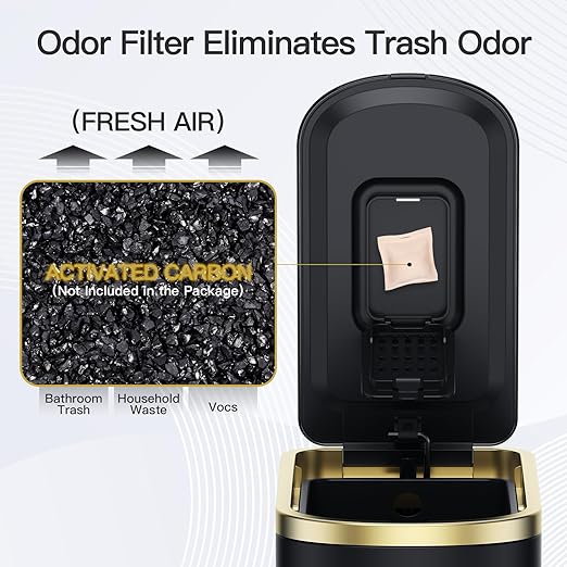 CEROELDA Small Bathroom Trash Can - Image 3