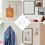 20Pcs Heavy Duty Self Adhesive Hooks, No-Trace Sticker Frame Hangers Without - Image 3