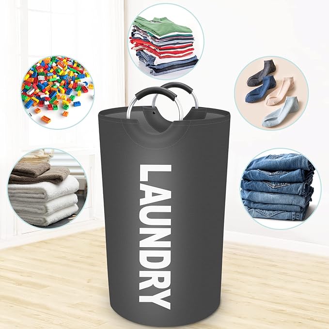 StorageRight 90L Large Laundry Basket, Laundry Hamper, Dirty Clothes Hamper - Image 6