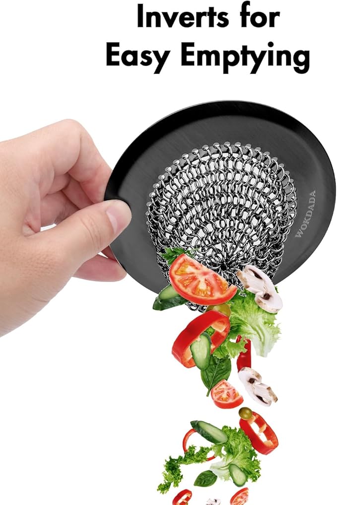 Sink Drain Strainer, Reversible Mesh Sink Strainer - Image 2