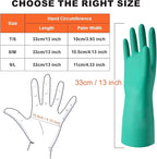 North Tower Long Dishwashing Gloves Length Rubber Reusable Resistant Platos - Image 4