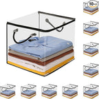 10 PCS Clear Zippered Storage Bags by Remittur