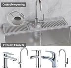 WAFT YEARN 24X5 Inch Silicone Durable Faucet Mat Kitchen Sink Splash Guard - Image 4
