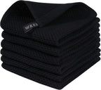 Homaxy 100% Cotton Waffle Weave Kitchen Dish Cloths, Ultra Soft Absorbent Quick by Homaxy