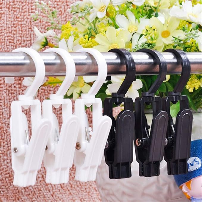 10 PCS Super Strong Plastic Swivel Hanging Hooks Home Swivel Laundry Clips - Image 5