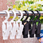 10 PCS Super Strong Plastic Swivel Hanging Hooks Home Swivel Laundry Clips - Image 5