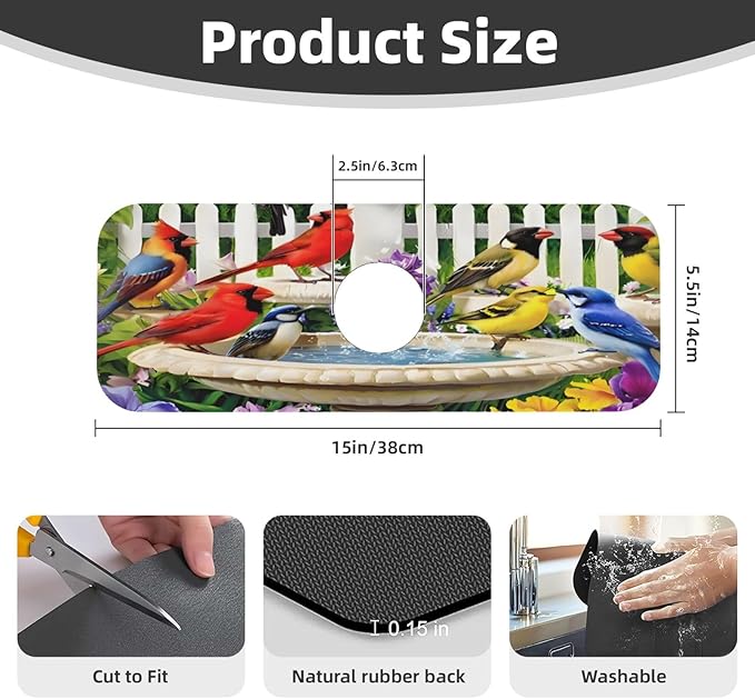 Bird Kitchen sink faucet pad, strong water absorption, anti slip, very suitable - Image 2