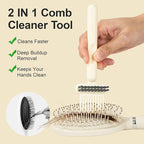 RHOS 2-in-1 Hair Brush Cleaner Tool, Comb Cleaner - Image 2