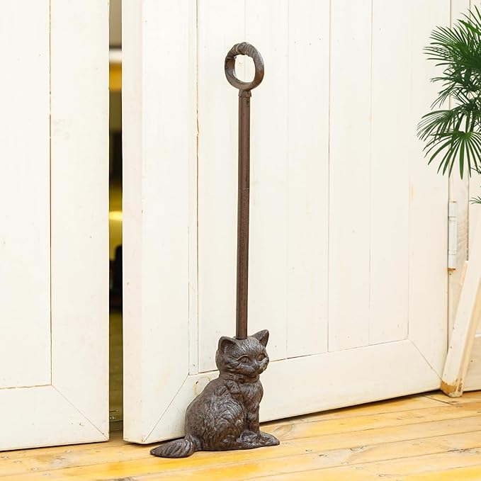 Sungmor Portable Door Stopper Wedge, 21.6" Tall Lovely Cat Door Holder - Image 2