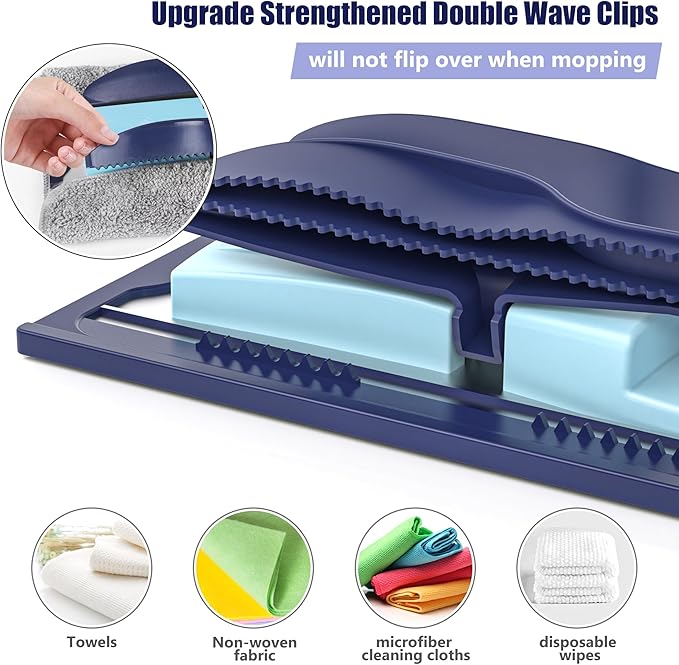 Microfiber Mops for Hardwood Floor Cleaning: MEXERRIS Flat Floor Mop - Image 3
