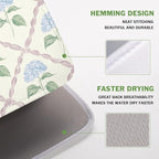 Hydrangea Floral Dish Drying Mat - Image 4