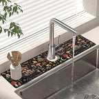 Dish Drying Mat for Kitchen Counter Matt, Super Absorbent Non-slip Rubber Backed - Image 4
