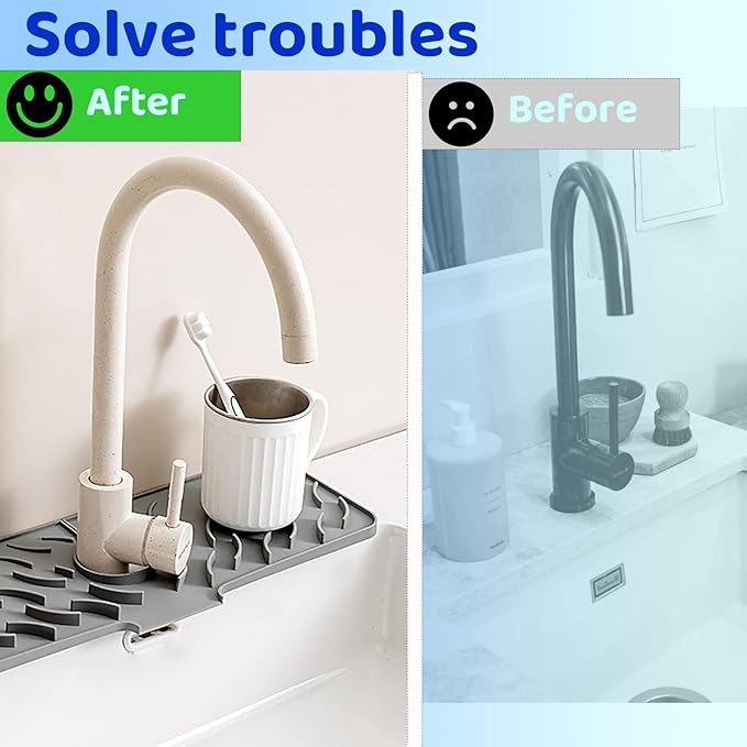 Silicone Faucet Splash-Proof pad, Universal Faucet Cover, Suitable - Image 5