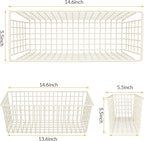 2 Sets Extra Large Hanging Wall Basket, WallmountedFruit Vegetable Toy Snack - Image 2