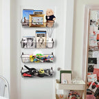 Farmhouse Decor Metal Wire Storage Organizer Bin Basket - Image 5