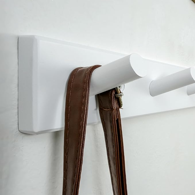 WEBI Coat Rack Wall Mounted, 10 Hooks, Peg Rail Hat Hooks - Image 3