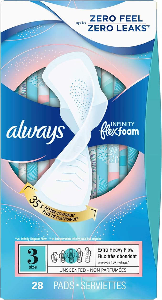 Always Infinity Feminine Pads for Women, Flexfoam Pads - Image 11
