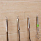 Hawsam 8PCS Clear Adhesive Sticky Wall Hooks, No Drilling Strong Waterproof - Image 8