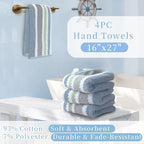 Waffle Hand Towels, Durable Striped Hand Towel - Image 6
