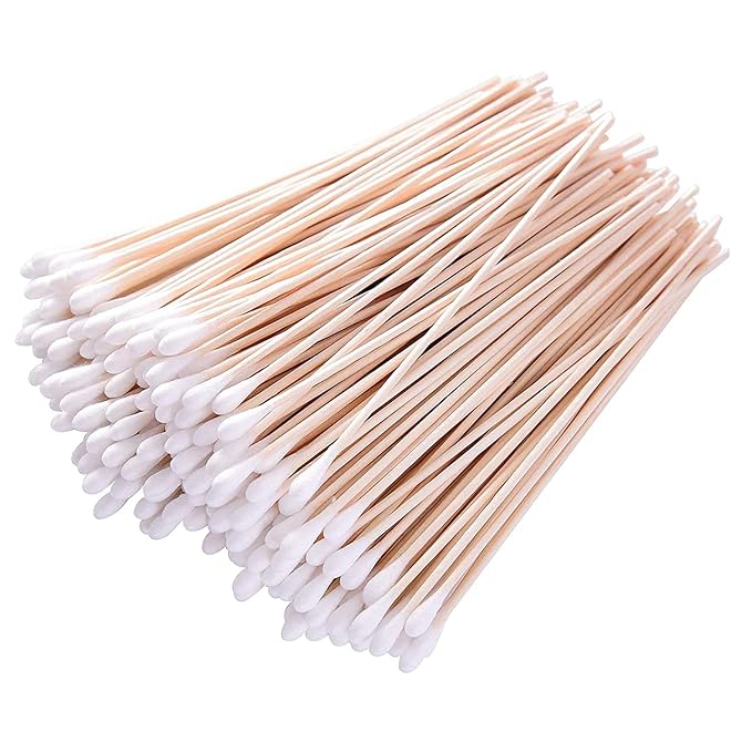 600pcs Gun Cleaning Swabs ，6 Inch Long Wooden Handle Cleaning Swabs，Lint Free by qzcccecl