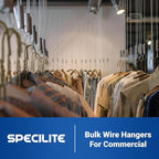 SPECILITE Wire Metal Clothes Hangers Bulk 50 Pack - Image 6