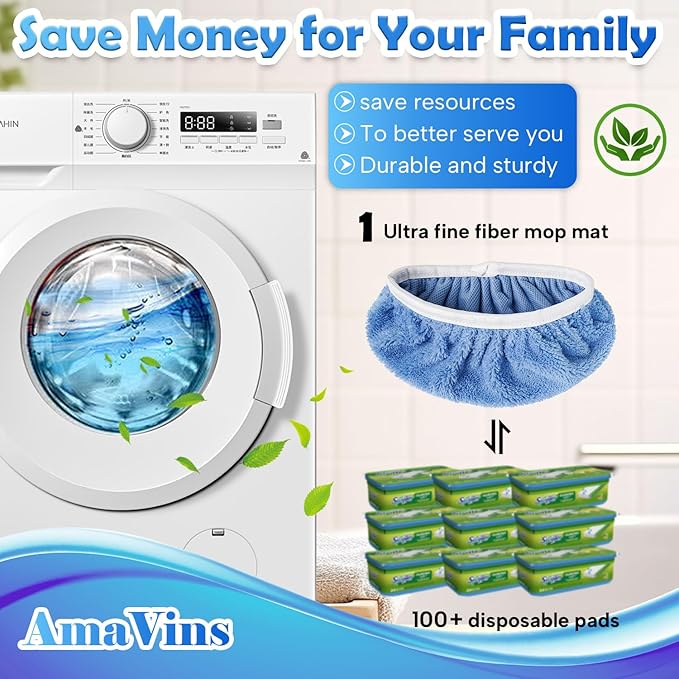 5 Pack Reusable Microfiber Mop Pads Compatible - Image 4