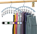 Legging Organizer for Closet, Metal Yoga Pants Hanger w/Rubber Coated 1 Pack by Volnamal